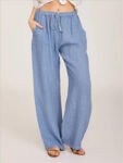 Women's Clothing Solid Loose Palazzo Pants  Casual Every Day Pants